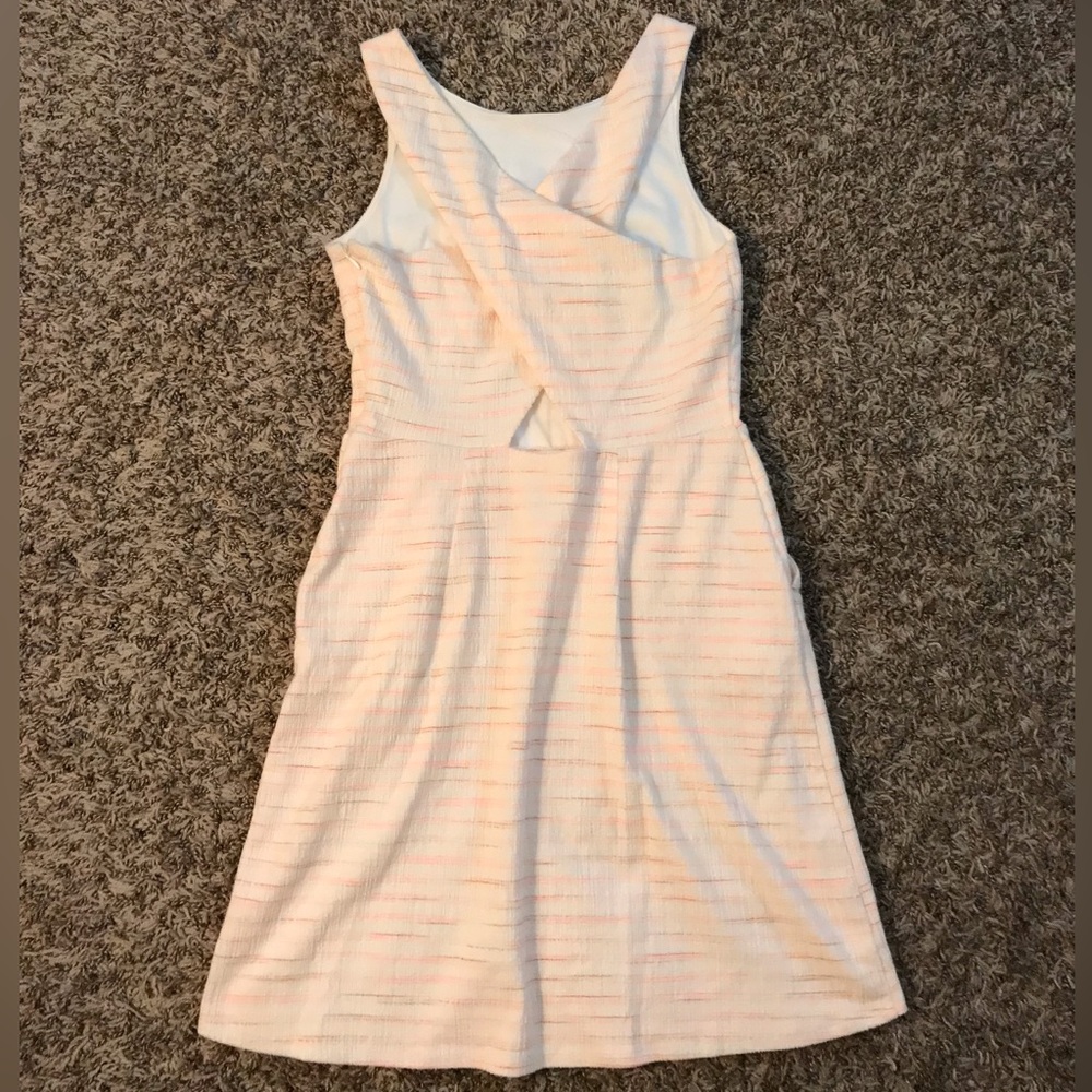 LOFT a-line criss cross back mini dress - Picture 13 of 15